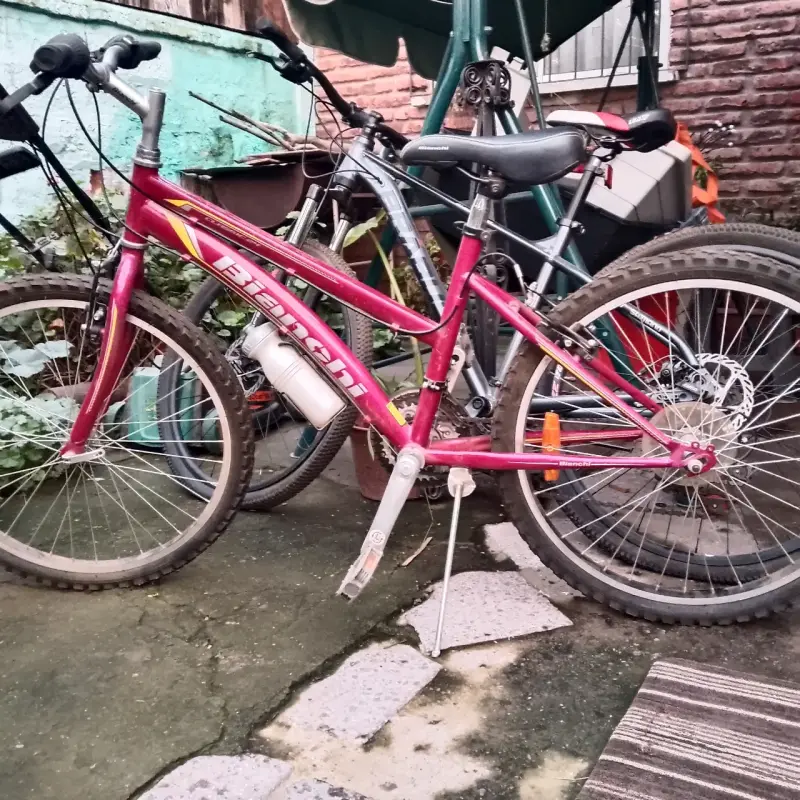 Bicicleta Bianchi fucsia de montaña aro 24 - 2