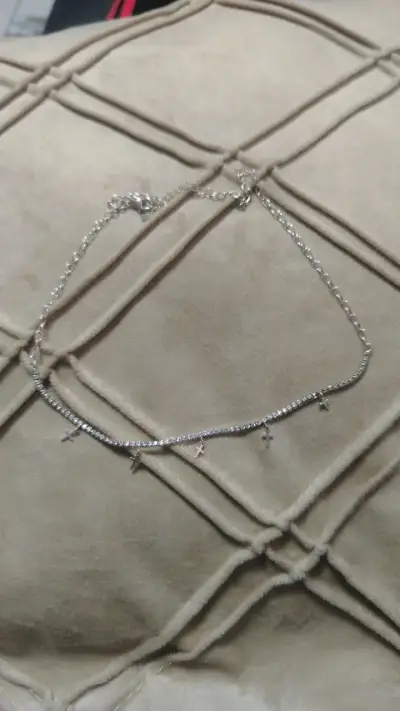 Collar de plata con dijes de cruces - miniatura 1