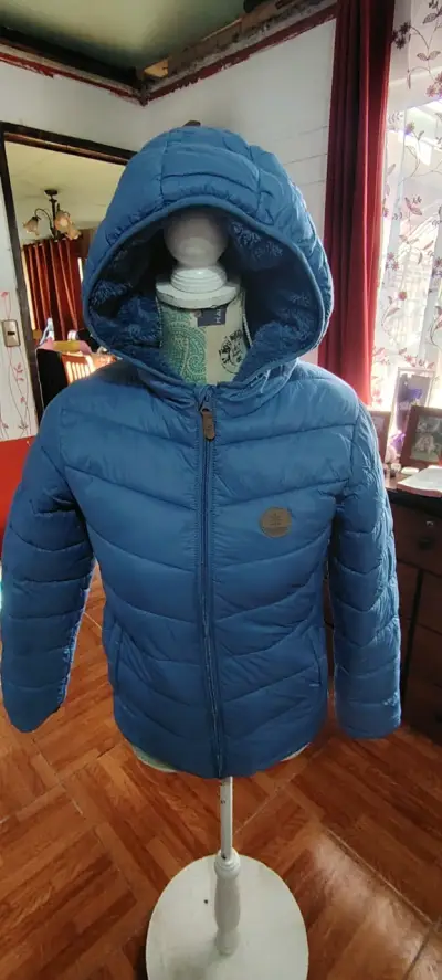 Chaqueta azul para niños con capucha - miniatura 1