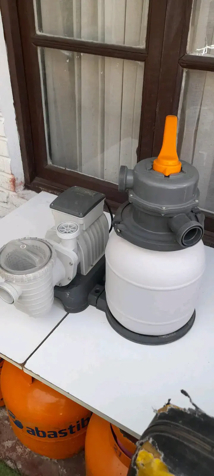 Filtro de Arena para Piscina con Bomba - 1