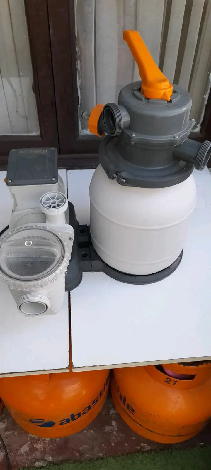 Filtro de Arena para Piscina con Bomba - 4