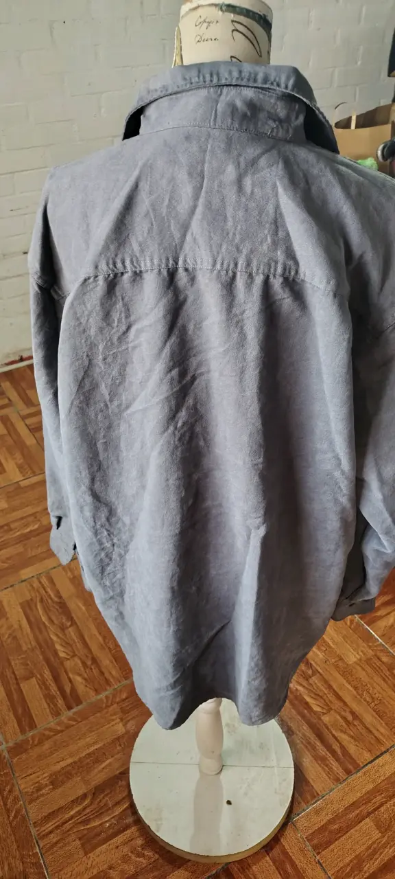 Camisa gris de hombre George con bolsillos - 2