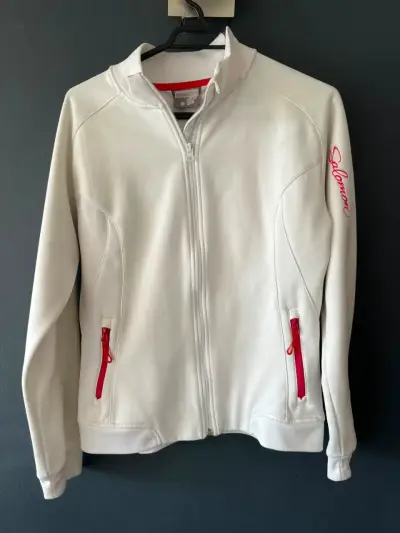 Chaqueta deportiva blanca Salomon con cierre - miniatura 1