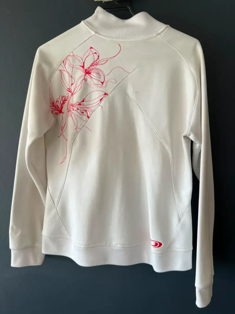 Chaqueta deportiva blanca Salomon con cierre - 2