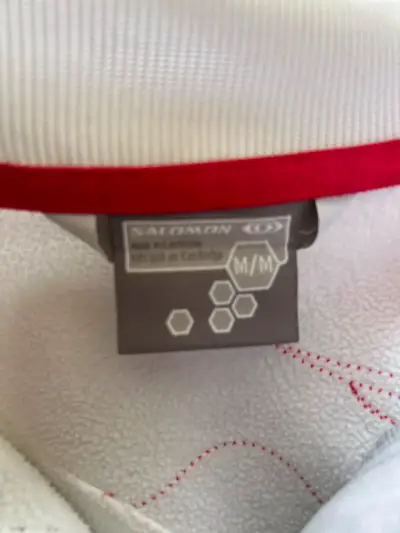 Chaqueta deportiva blanca Salomon con cierre - miniatura 3