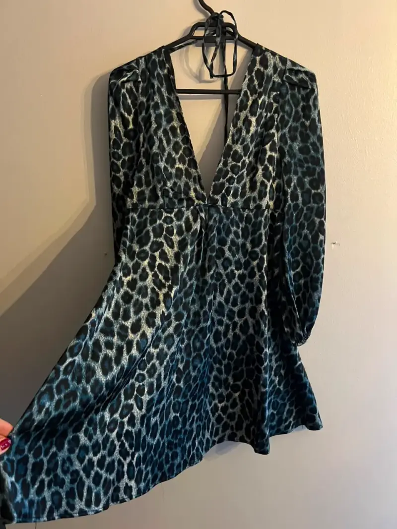 Vestido corto estampado animal print - 2