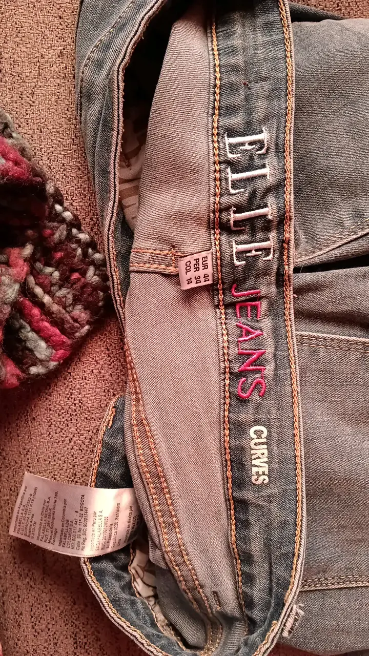Jeans rectos de mezclilla para mujer - 4