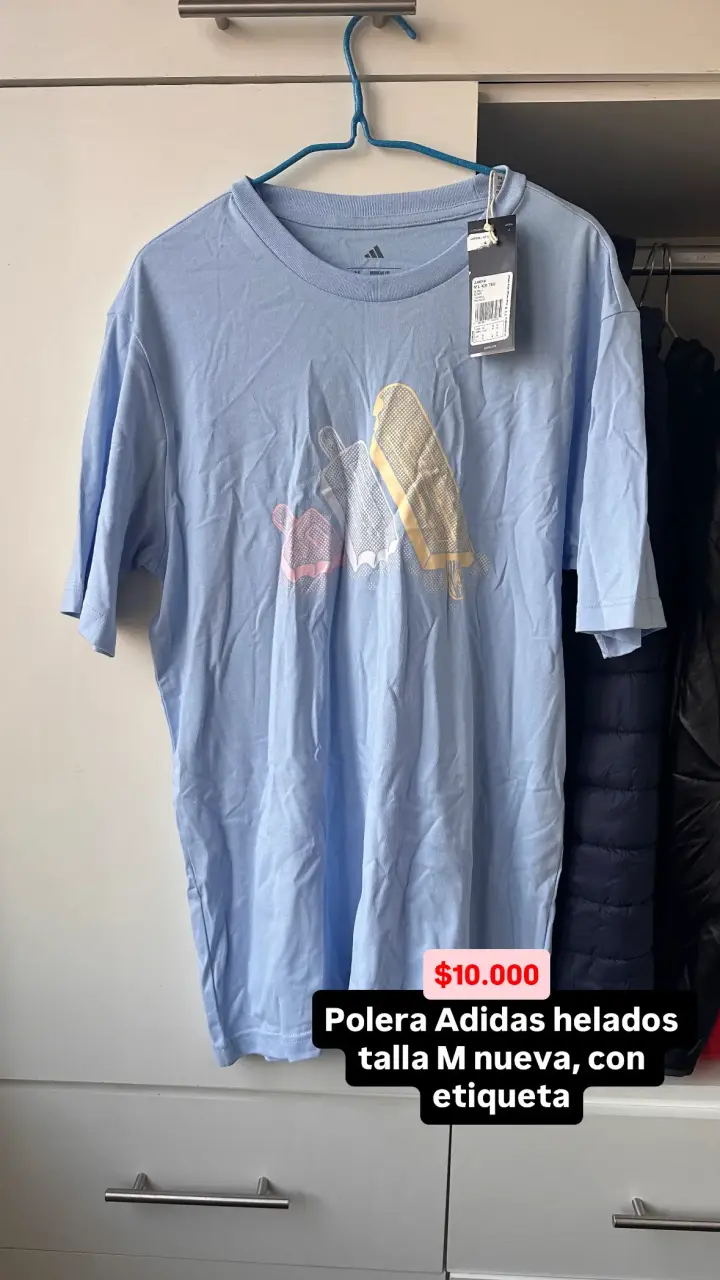 Polera Adidas azul