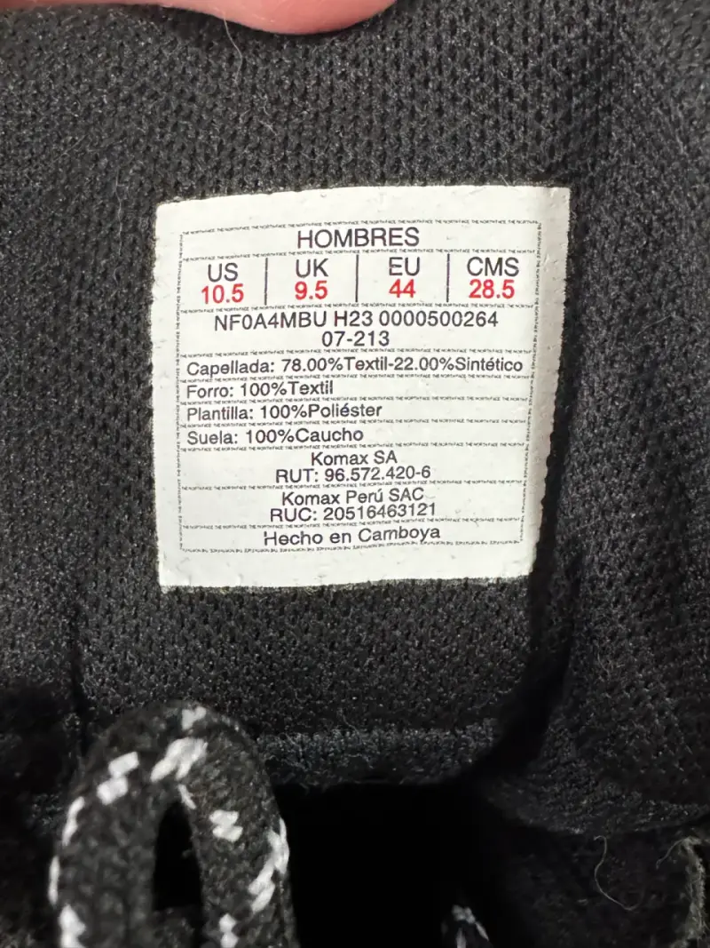 Botas de trekking The North Face negras waterproof - 4