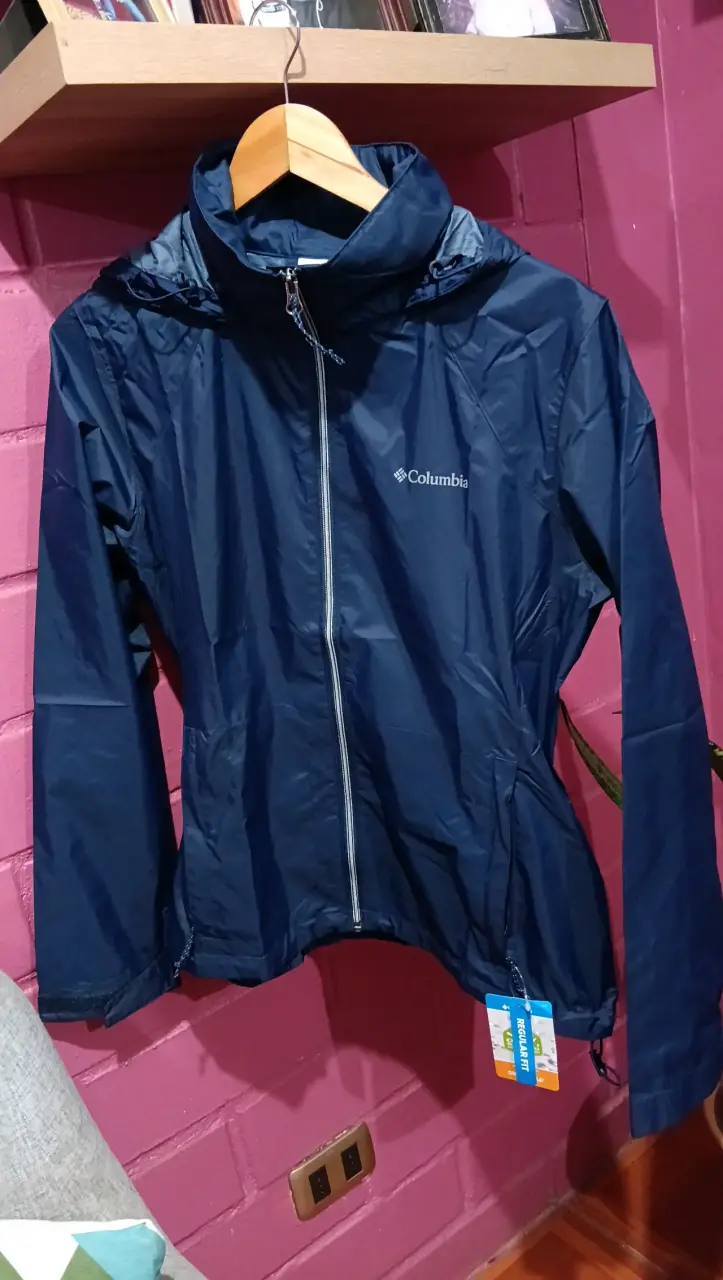 Chaqueta impermeable azul Columbia para mujer - 2
