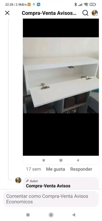 Arrimo flotante blanco moderno - miniatura 2