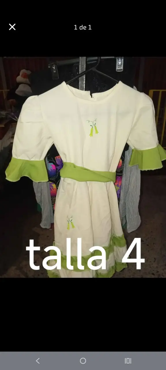 Vestido de huasa talla 4