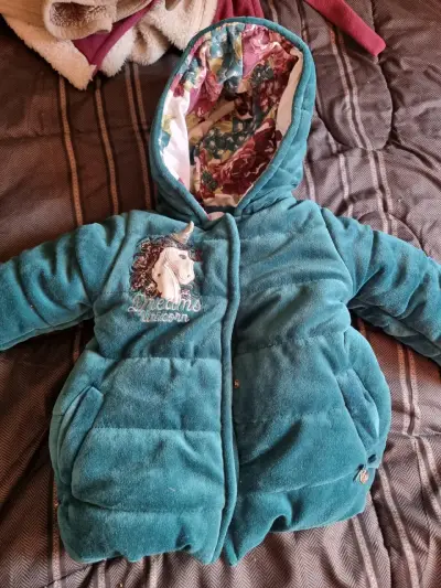 Chaqueta de bebé Limonada con capucha unicornio - miniatura 1