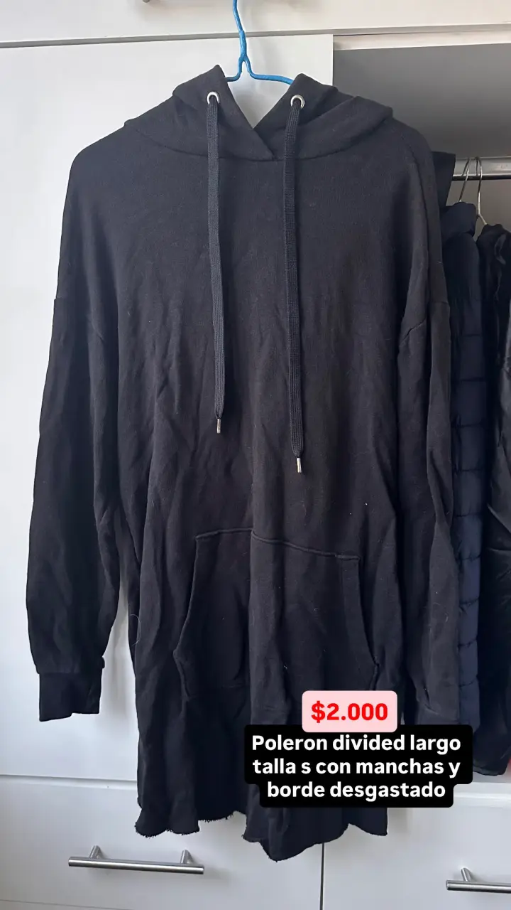 Polerón negro Divided talla S - 1