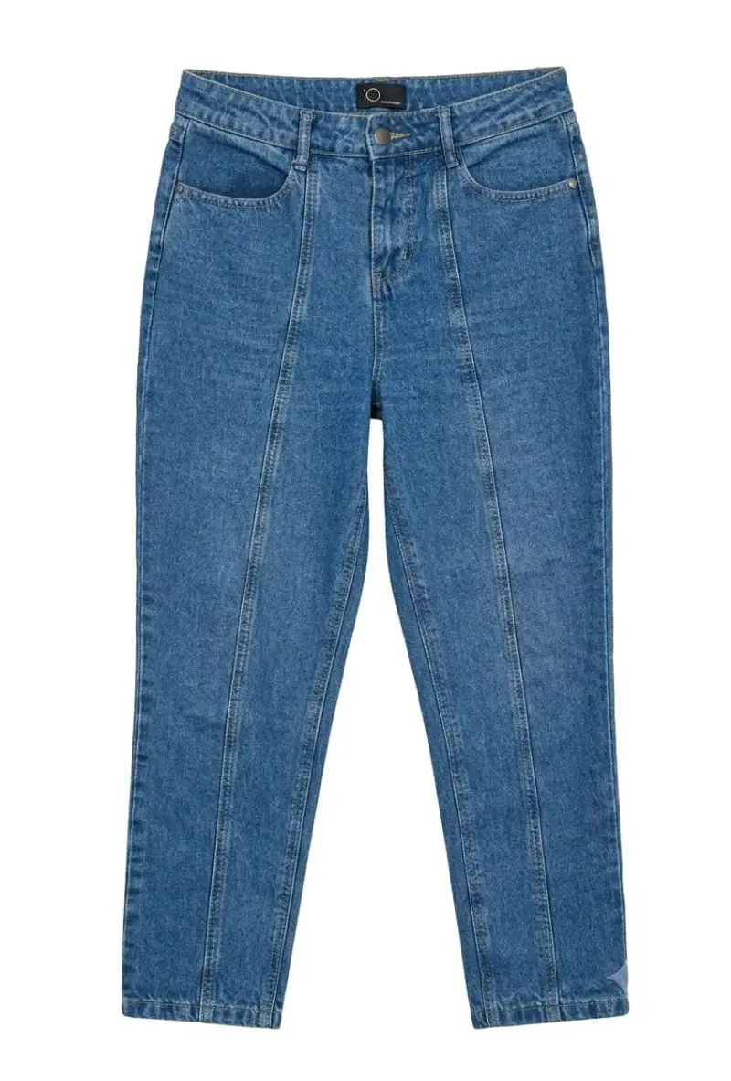 Jeans Mom azul para mujer talla 40