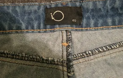 Jeans Mom azul para mujer talla 40 - miniatura 3