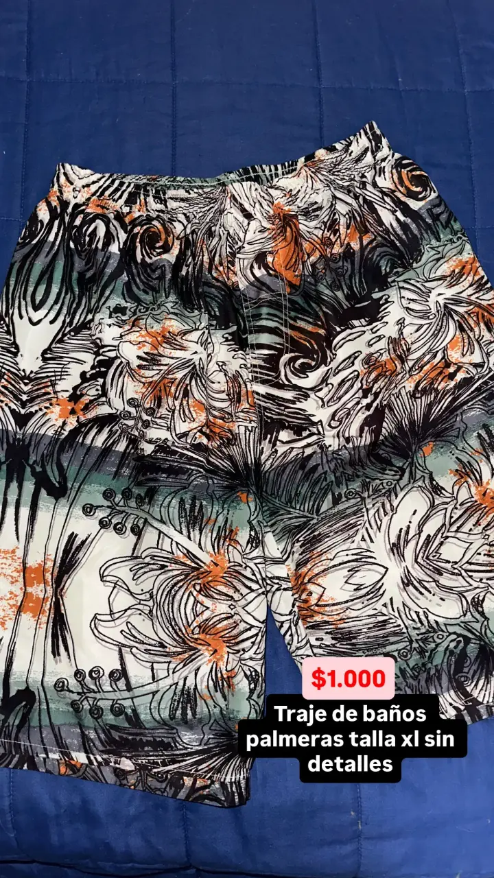 Traje de baño estampado talla XL