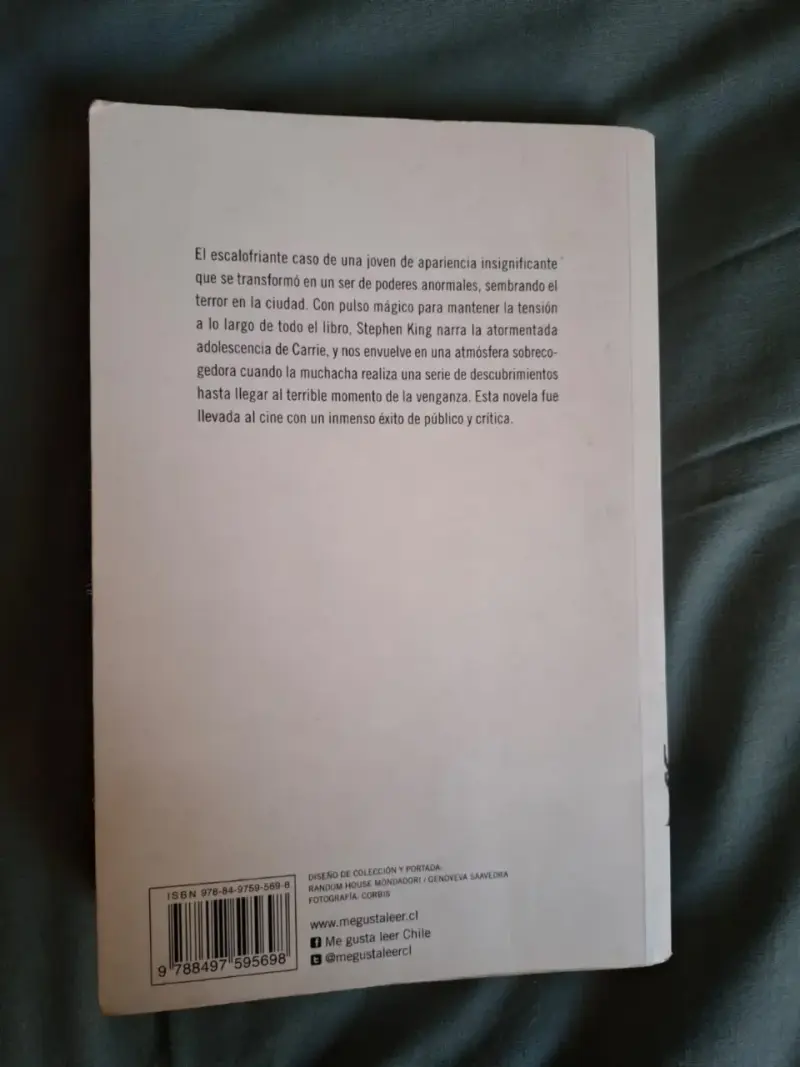 Libro 'Carrie' de Stephen King - 2