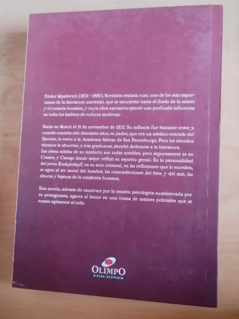 Libro Crimen y Castigo de Dostoievski - 2