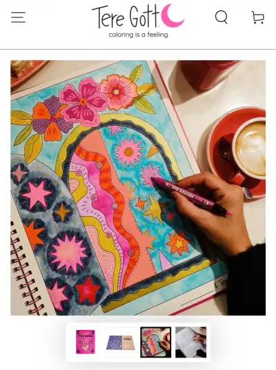 Libro para colorear Wild Paradiso de Tere Gott - miniatura 3