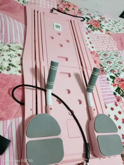 Caminadora plegable rosa con control remoto - miniatura 1