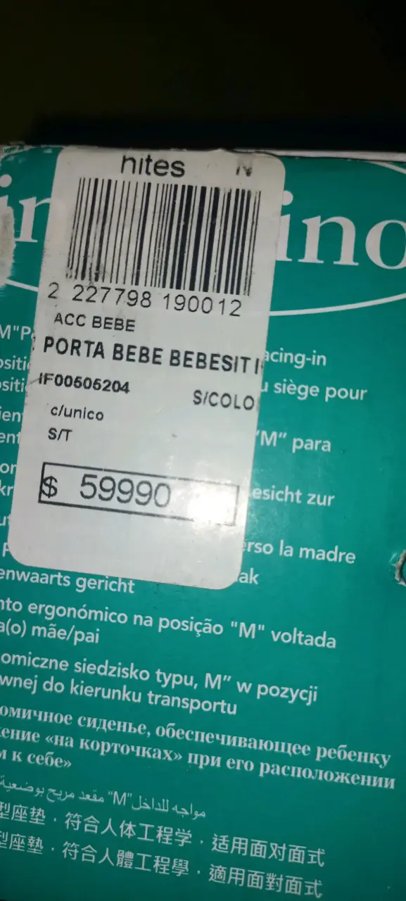 Portabebé Bebesit 4 en 1 Convertible Negro - 2