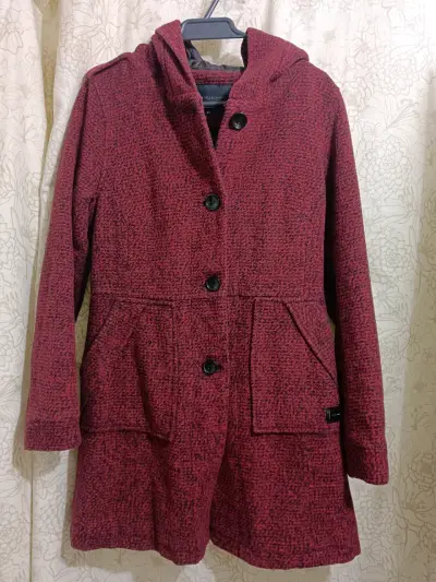 Abrigo rojo de lana Ellus Collection para mujer - miniatura 1