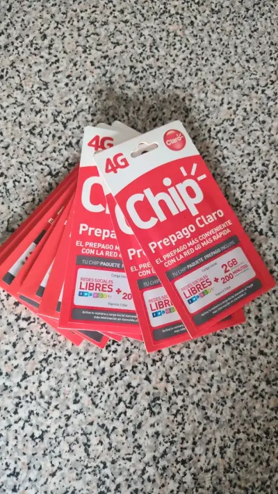 Chip Prepago Claro 4G con 2GB y 200 minutos - miniatura 1