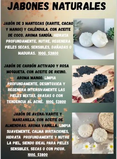Jabones Naturales Pack de 3 jabones (a elección) - miniatura 2