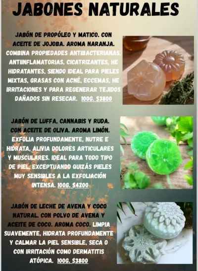 Jabones Naturales Pack de 3 jabones (a elección) - miniatura 3