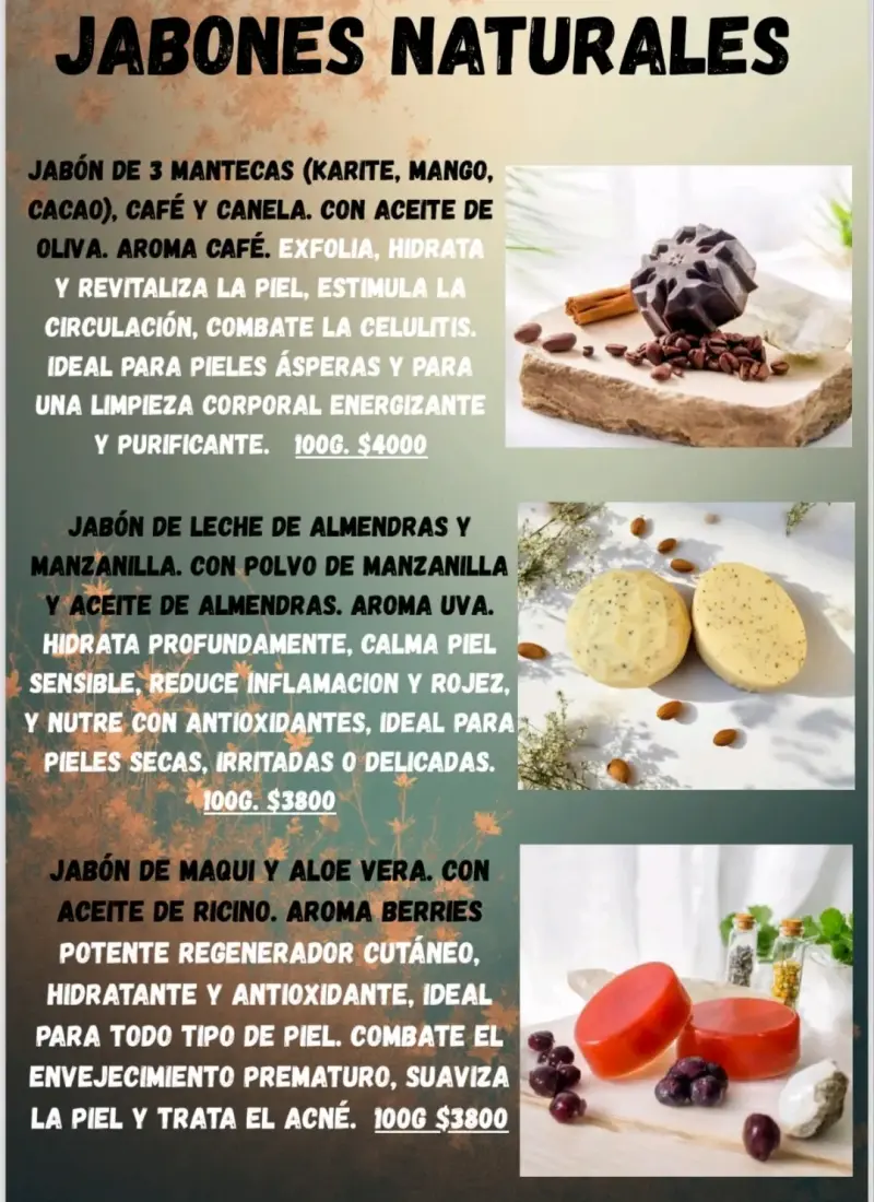Jabones Naturales Pack de 3 jabones (a elección) - 4