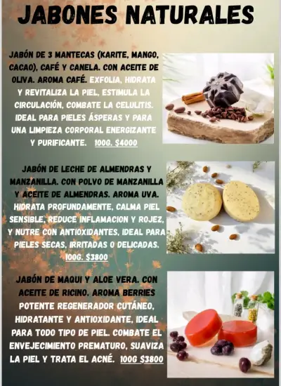 Jabones Naturales Pack de 3 jabones (a elección) - miniatura 4