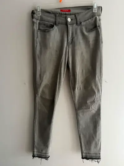 Pantalones de vestir gris para mujer - miniatura 1