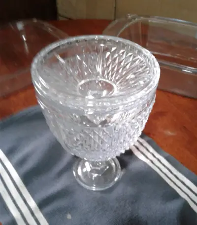 Copa bombonera de cristal decorativa - miniatura 2