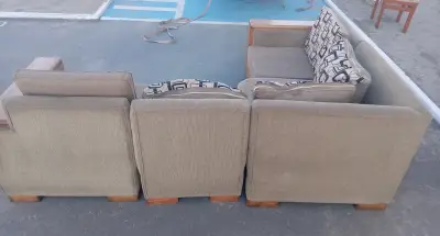Sofá esquinero modular con cojines estampados - miniatura 3