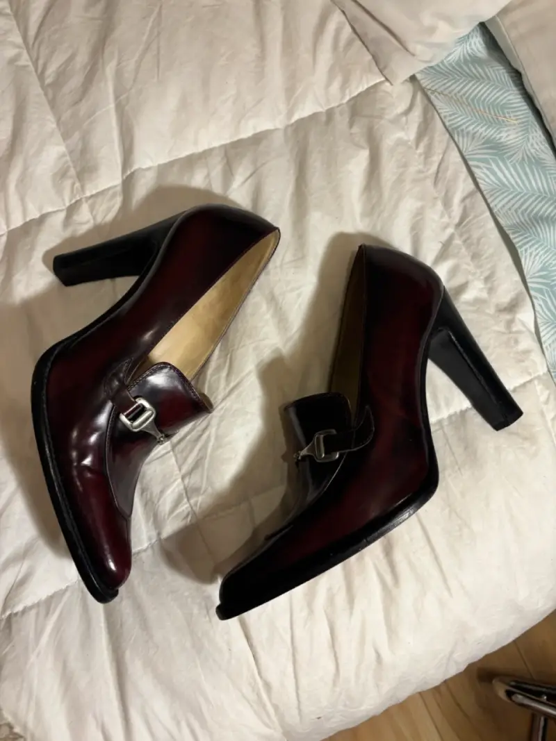 Zapatos de Tacón Burdeos para Mujer - 2
