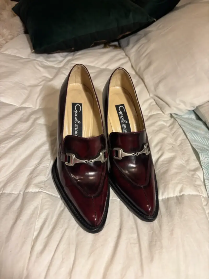 Zapatos de Tacón Burdeos para Mujer - 3