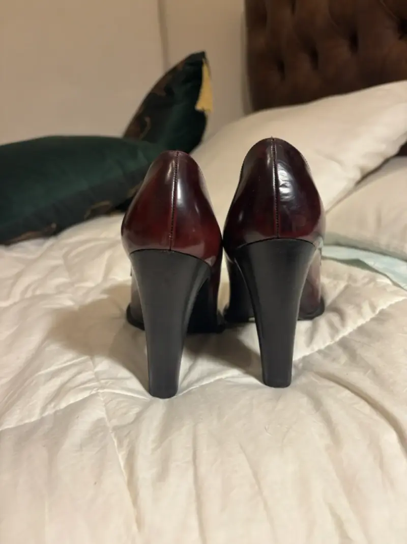 Zapatos de Tacón Burdeos para Mujer - 5