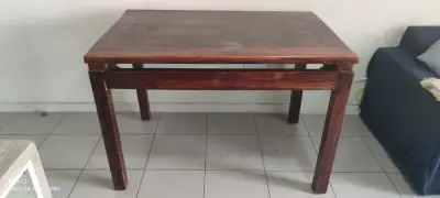 Mesa de Madera maciza rústica para Comedor - miniatura 1