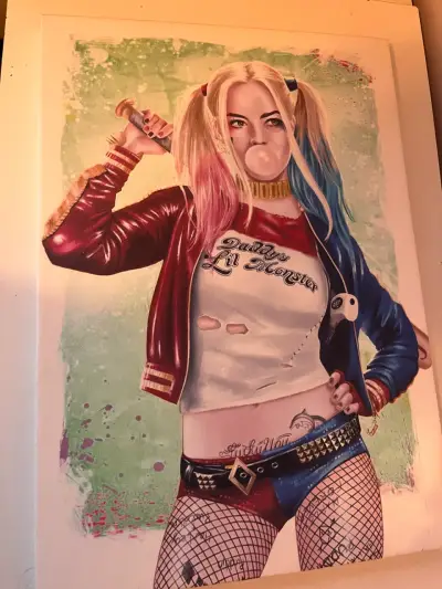 Cuadro decorativo Harley Quinn estilo cómic - miniatura 1