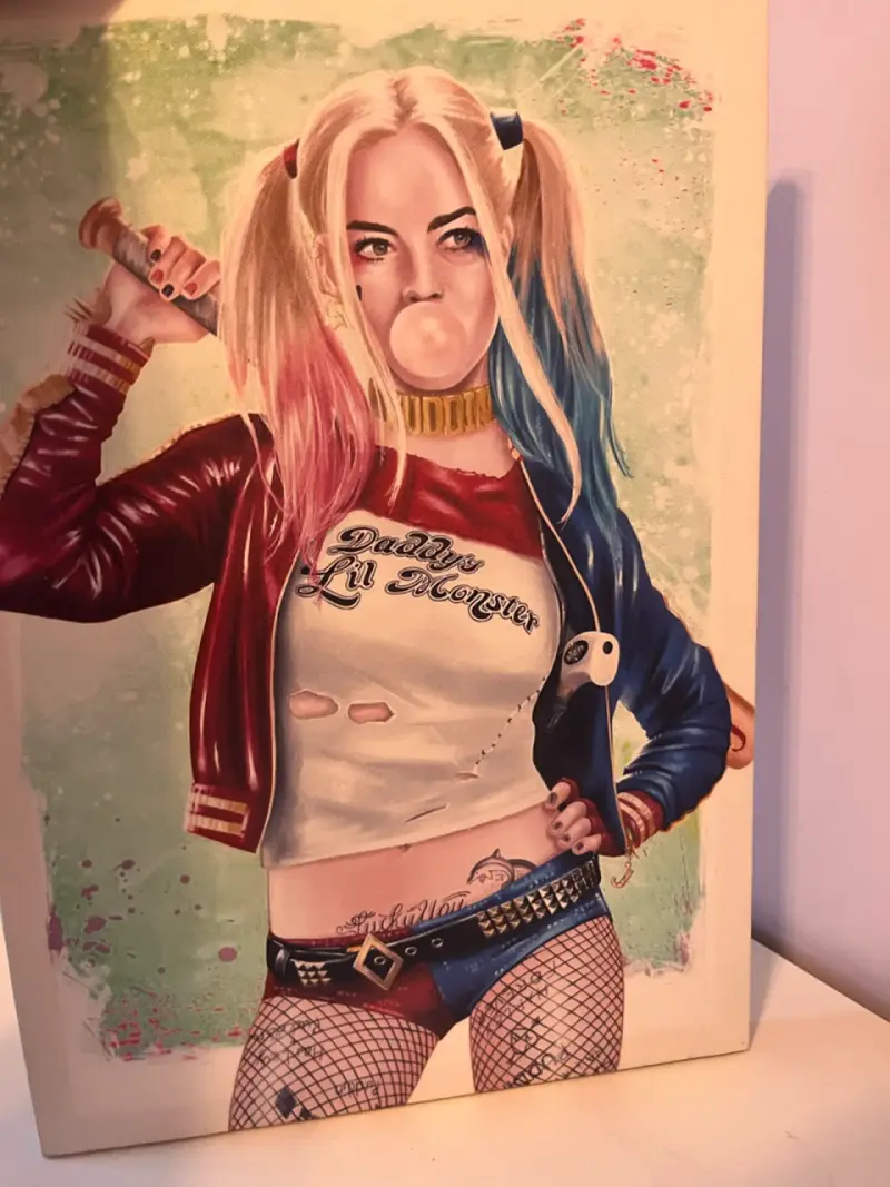 Cuadro decorativo Harley Quinn estilo cómic - 2