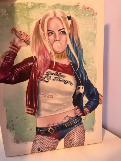 Cuadro decorativo Harley Quinn estilo cómic - miniatura 2