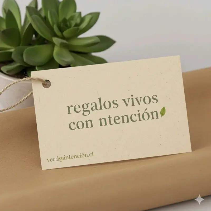 Suculenta en maceta decorativa con base de madera - 3