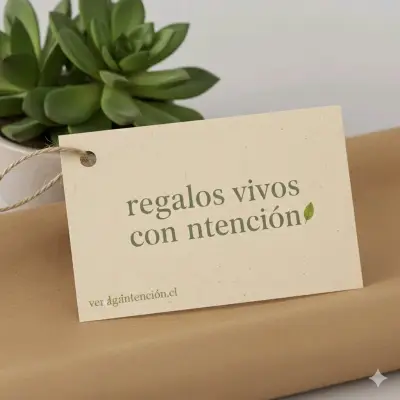 Suculenta en maceta decorativa con base de madera - miniatura 3