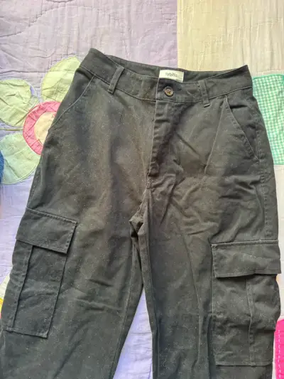 Pantalones cargo negros Sybilla para mujer - miniatura 1