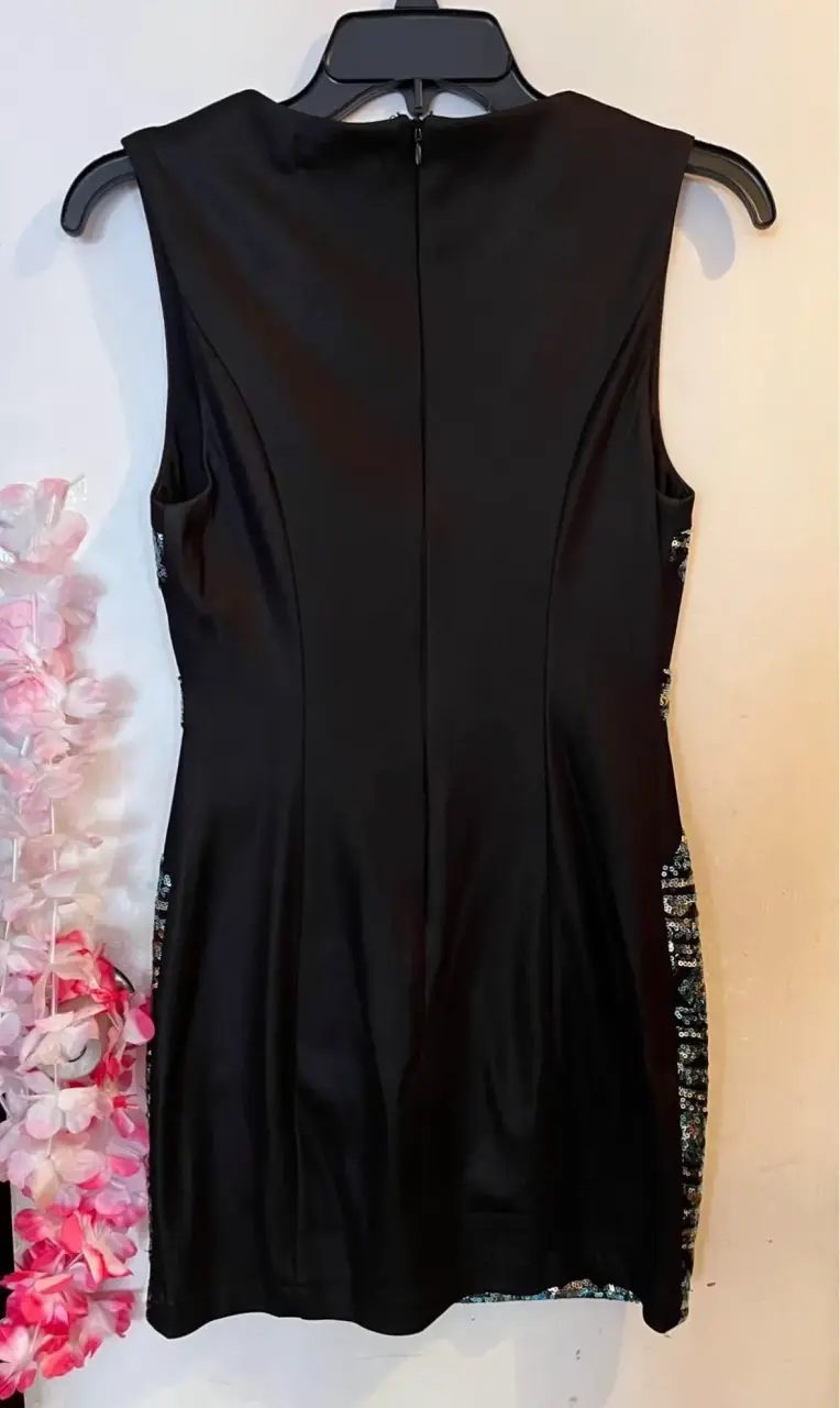Vestido corto de lentejuelas Ficelle - 2
