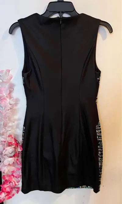 Vestido corto de lentejuelas Ficelle - miniatura 2