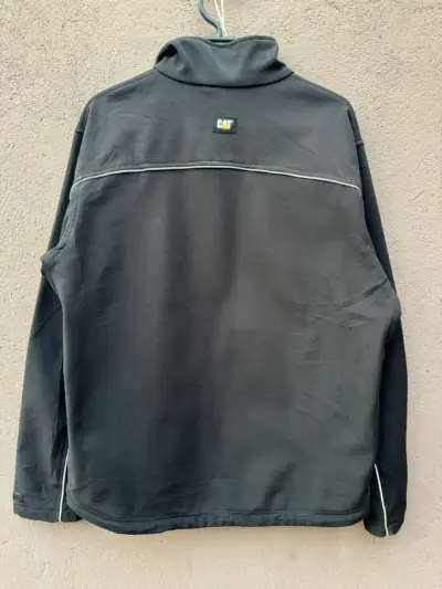Chaqueta negra Caterpillar con cierre y bolsillos - miniatura 5