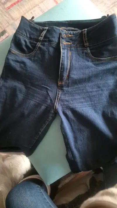 Jeans azul oscuro Studio F para mujer - miniatura 5