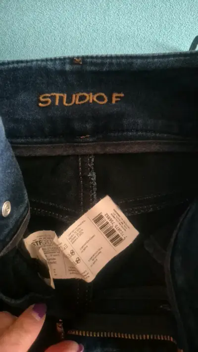 Jeans azul oscuro Studio F para mujer - miniatura 6